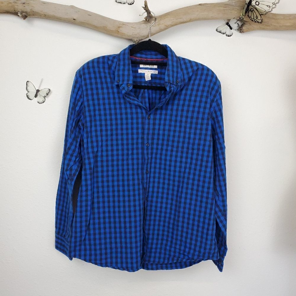 Good threads casual gingham check button up